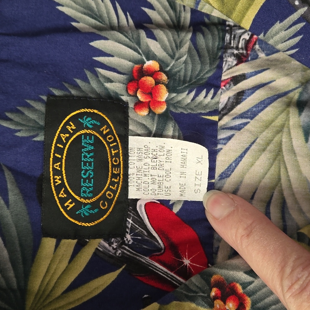 Motorcycle Hawaiian Collection XL shirt - Picture 4 of 5